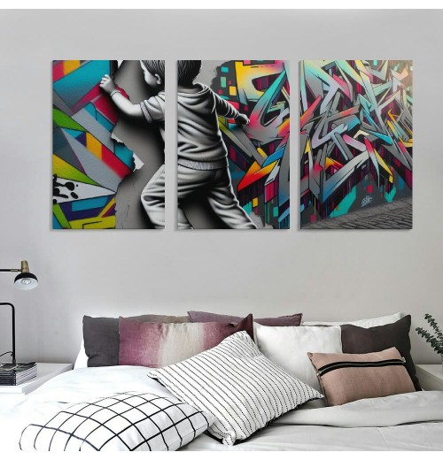 Ulloord Wall Art Posters Canvas Paintings Colorful Pictures for Living Room Home Decor