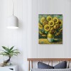 Sunflower Wall Art Canvas Print Living Room Abstract Wall Decor Hanging Pictures Bathroom Bedroom Home Office Decor